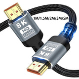 Maxbell 8K HDMI Cable 48Gbps Dynamic HDR High Speed for Projector Monitor 1 Meter