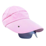 Maxbell Women Sun Hat Outdoor Anti-UV Cycling Floppy Summer Sunglasses Visor Pink