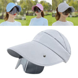 Maxbell Women Sun Hat Outdoor Anti-UV Cycling Floppy Summer Sunglasses Visor Grey