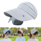 Maxbell Women Sun Hat Outdoor Anti-UV Cycling Floppy Summer Sunglasses Visor Grey