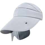 Maxbell Women Sun Hat Outdoor Anti-UV Cycling Floppy Summer Sunglasses Visor Grey