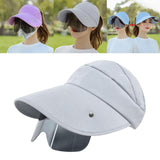 Maxbell Women Sun Hat Outdoor Anti-UV Cycling Floppy Summer Sunglasses Visor Grey