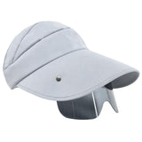 Maxbell Women Sun Hat Outdoor Anti-UV Cycling Floppy Summer Sunglasses Visor Grey