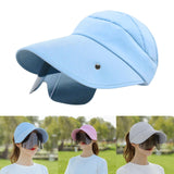 Maxbell Women Sun Hat Outdoor Anti-UV Cycling Floppy Summer Sunglasses Visor Blue