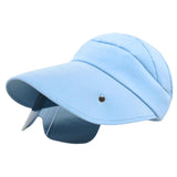 Maxbell Women Sun Hat Outdoor Anti-UV Cycling Floppy Summer Sunglasses Visor Blue