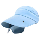 Maxbell Women Sun Hat Outdoor Anti-UV Cycling Floppy Summer Sunglasses Visor Blue