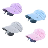 Maxbell Women Sun Hat Outdoor Anti-UV Cycling Floppy Summer Sunglasses Visor Purple