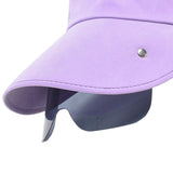 Maxbell Women Sun Hat Outdoor Anti-UV Cycling Floppy Summer Sunglasses Visor Purple