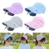 Maxbell Women Sun Hat Outdoor Anti-UV Cycling Floppy Summer Sunglasses Visor Purple