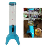 Maxbell Beer Dispenser Dual Action Easy to Clean Mimosa for Outdoor Cocktail Home Blue