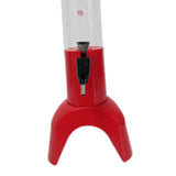 Maxbell Beer Dispenser Dual Action Easy to Clean Mimosa for Outdoor Cocktail Home Red