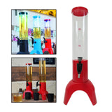 Maxbell Beer Dispenser Dual Action Easy to Clean Mimosa for Outdoor Cocktail Home Red