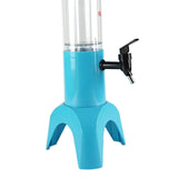 Maxbell Beer Dispenser Dual Action Easy to Clean Mimosa for Outdoor Cocktail Home Blue with Freeze Tube