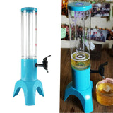 Maxbell Beer Dispenser Dual Action Easy to Clean Mimosa for Outdoor Cocktail Home Blue with Freeze Tube