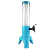 Maxbell Beer Dispenser Dual Action Easy to Clean Mimosa for Outdoor Cocktail Home Blue with Freeze Tube