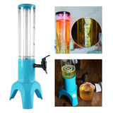 Maxbell Beer Dispenser Dual Action Easy to Clean Mimosa for Outdoor Cocktail Home Blue with Freeze Tube