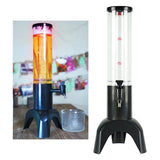 Maxbell Beer Dispenser Dual Action Easy to Clean Mimosa for Outdoor Cocktail Home Black with Freeze Tube