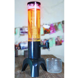 Maxbell Beer Dispenser Dual Action Easy to Clean Mimosa for Outdoor Cocktail Home Black with Freeze Tube