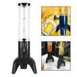 Maxbell Beer Dispenser Dual Action Easy to Clean Mimosa for Outdoor Cocktail Home Black with Freeze Tube