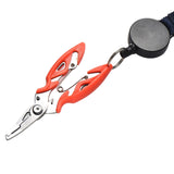 Maxbell 2 Pieces Fishing Pliers Fishing Accs Saltwater Resistant Tool Beak Jaw Orange