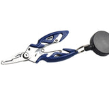 Maxbell 2 Pieces Fishing Pliers Fishing Accs Saltwater Resistant Tool Beak Jaw Blue