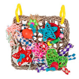 Maxbell Bird Climbing Net Interactive Play Chewing Parrots Toys for Samll Animals