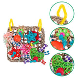 Maxbell Bird Climbing Net Interactive Play Chewing Parrots Toys for Samll Animals