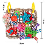 Maxbell Bird Climbing Net Interactive Play Chewing Parrots Toys for Samll Animals