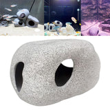 Maxbell Aquarium Decor Hidden Cavern Spawning Rock Cave Fish Tank Pond for Cichlid D