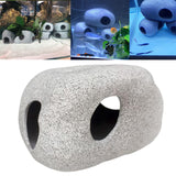 Maxbell Aquarium Decor Hidden Cavern Spawning Rock Cave Fish Tank Pond for Cichlid D