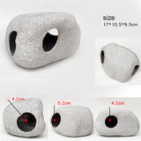 Maxbell Aquarium Decor Hidden Cavern Spawning Rock Cave Fish Tank Pond for Cichlid D
