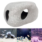 Maxbell Aquarium Decor Hidden Cavern Spawning Rock Cave Fish Tank Pond for Cichlid D