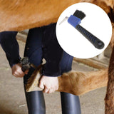 Maxbell Horse Hoof Pick Brush Equestrian Tool Grooming Soft Grip Blue