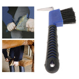 Maxbell Horse Hoof Pick Brush Equestrian Tool Grooming Soft Grip Blue