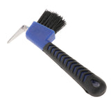 Maxbell Horse Hoof Pick Brush Equestrian Tool Grooming Soft Grip Blue
