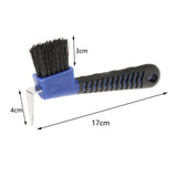 Maxbell Horse Hoof Pick Brush Equestrian Tool Grooming Soft Grip Blue