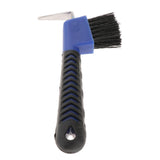 Maxbell Horse Hoof Pick Brush Equestrian Tool Grooming Soft Grip Blue