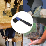 Maxbell Horse Hoof Pick Brush Equestrian Tool Grooming Soft Grip Blue