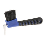 Maxbell Horse Hoof Pick Brush Equestrian Tool Grooming Soft Grip Blue