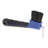 Maxbell Horse Hoof Pick Brush Equestrian Tool Grooming Soft Grip Blue