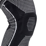 Maxbell Knee Pads Patella Pad Compression Knee Sleeve for Running Football Unisex Black XL