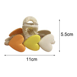 Maxbell Jumbo Hair Claw Clips Hair Jaw Clip Fashion Orange Yellow Beige