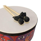 Maxbell Wooden Ground Drum Educational with 2 Mallets Floor Drum Percussion for Kids 10inch