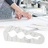 Maxbell Quilting Template Ruler Bubble Border Acrylic for DIY Craftwork and Sewing