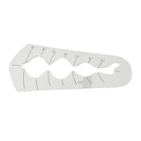 Maxbell Quilting Template Ruler Bubble Border Acrylic for DIY Craftwork and Sewing