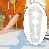 Maxbell Quilting Template Ruler Bubble Border Acrylic for DIY Craftwork and Sewing