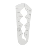 Maxbell Quilting Template Ruler Bubble Border Acrylic for DIY Craftwork and Sewing