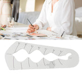 Maxbell Quilting Template Ruler Bubble Border Acrylic for DIY Craftwork and Sewing