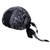 Maxbell Cycling Pirate Hats Bandana Beanie Windproof Durable for Rap Walking Fishing Black