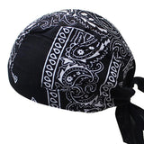 Maxbell Cycling Pirate Hats Bandana Beanie Windproof Durable for Rap Walking Fishing Black